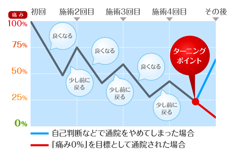 次回整体の施術計画の説明